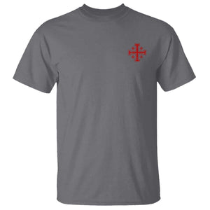 Vintage Catholic Knight Templar Jerusalem Cross T Shirt