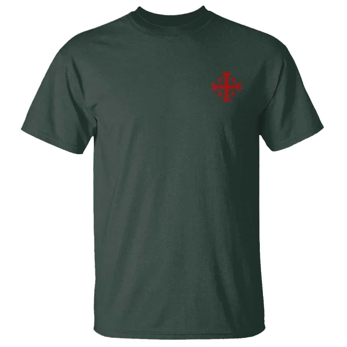 Vintage Catholic Knight Templar Jerusalem Cross T Shirt