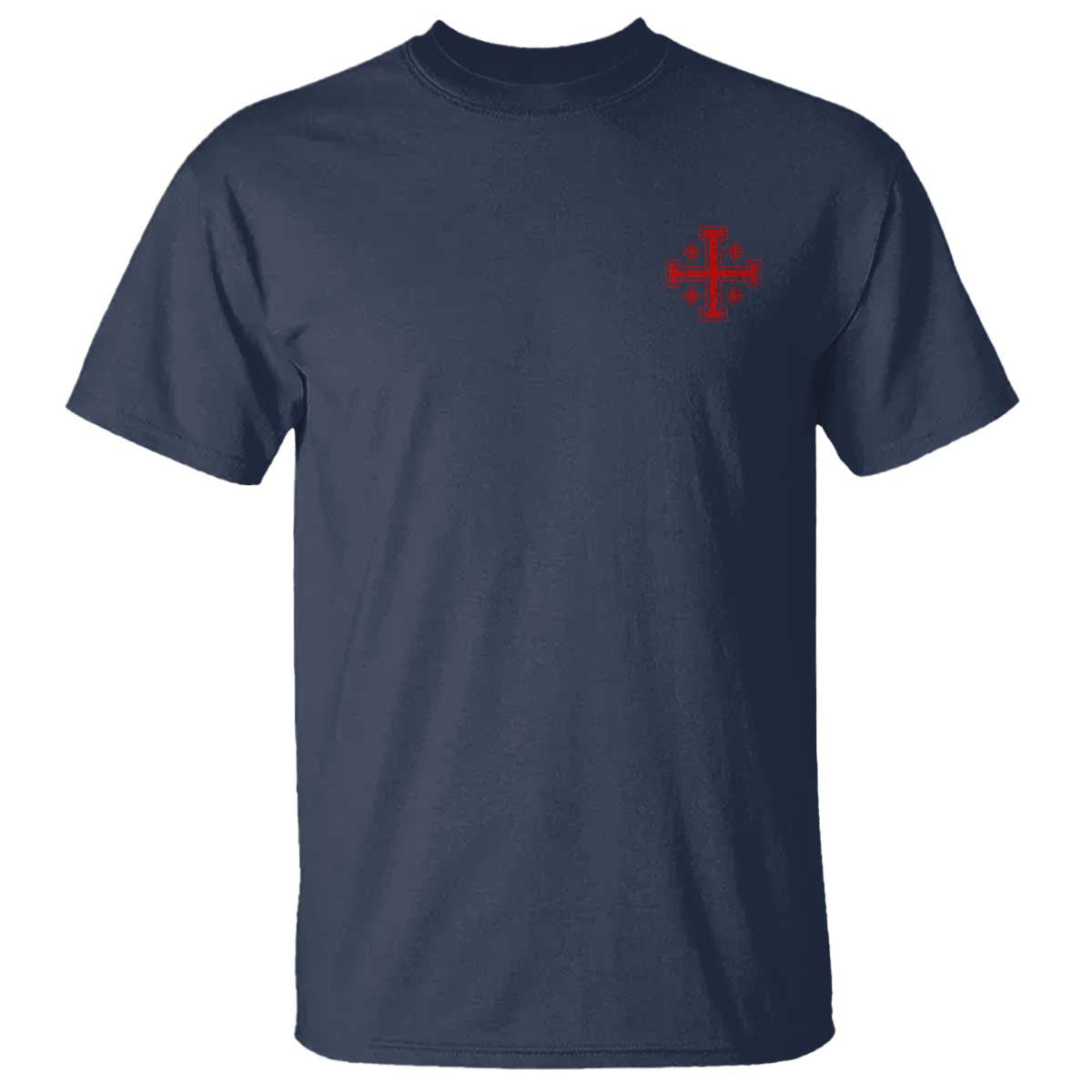 Vintage Catholic Knight Templar Jerusalem Cross T Shirt