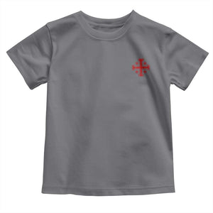 Vintage Catholic Knight Templar Jerusalem Cross Toddler T Shirt