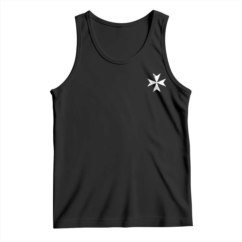 Knights Hospitaller Vintage Maltese Cross Catholic Christian Tank Top TS11 Black Print Your Wear