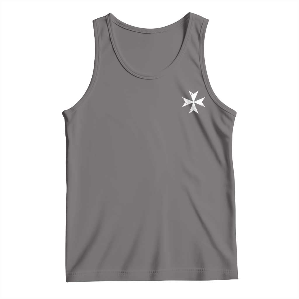 Knights Hospitaller Vintage Maltese Cross Catholic Christian Tank Top