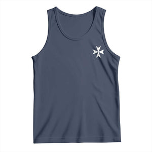 Knights Hospitaller Vintage Maltese Cross Catholic Christian Tank Top