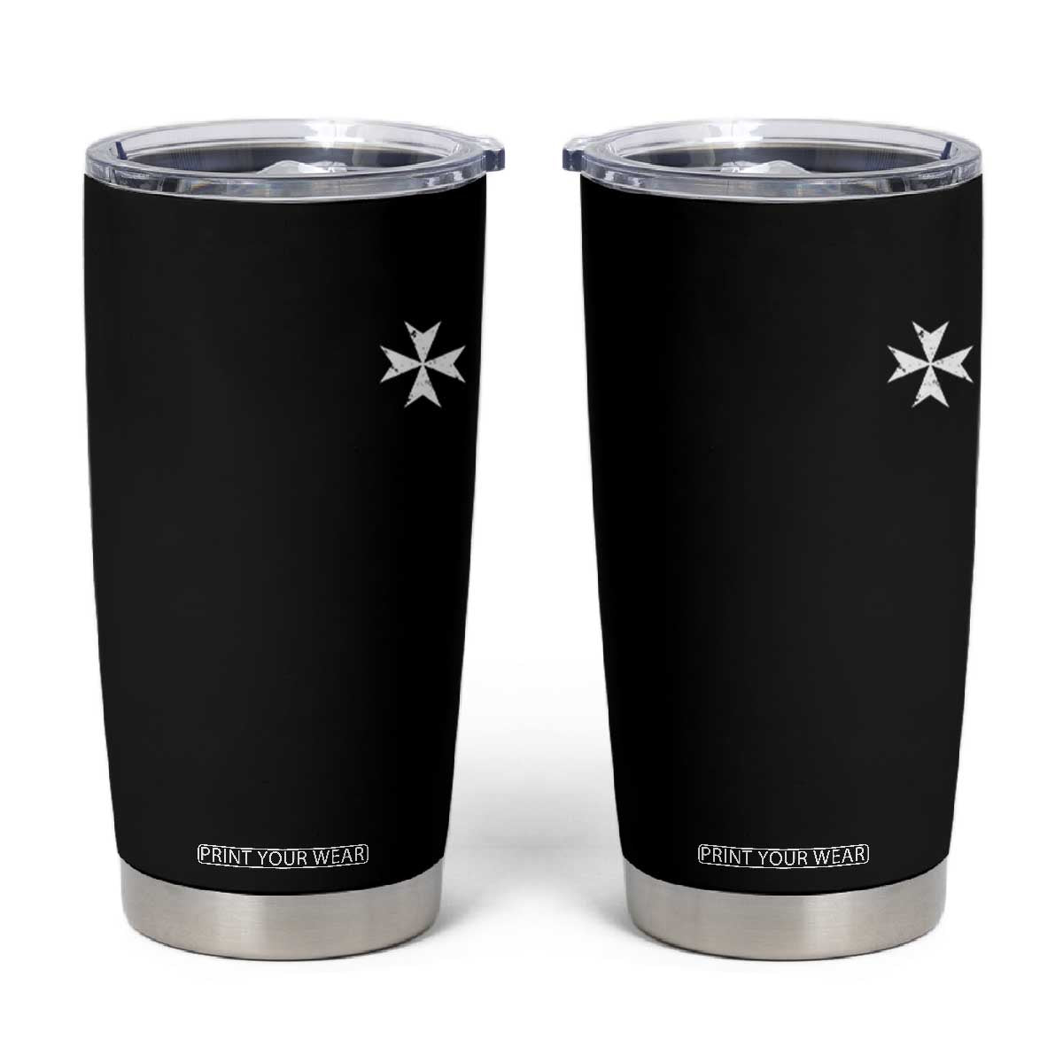 Knights Hospitaller Vintage Maltese Cross Catholic Christian Tumbler Cup