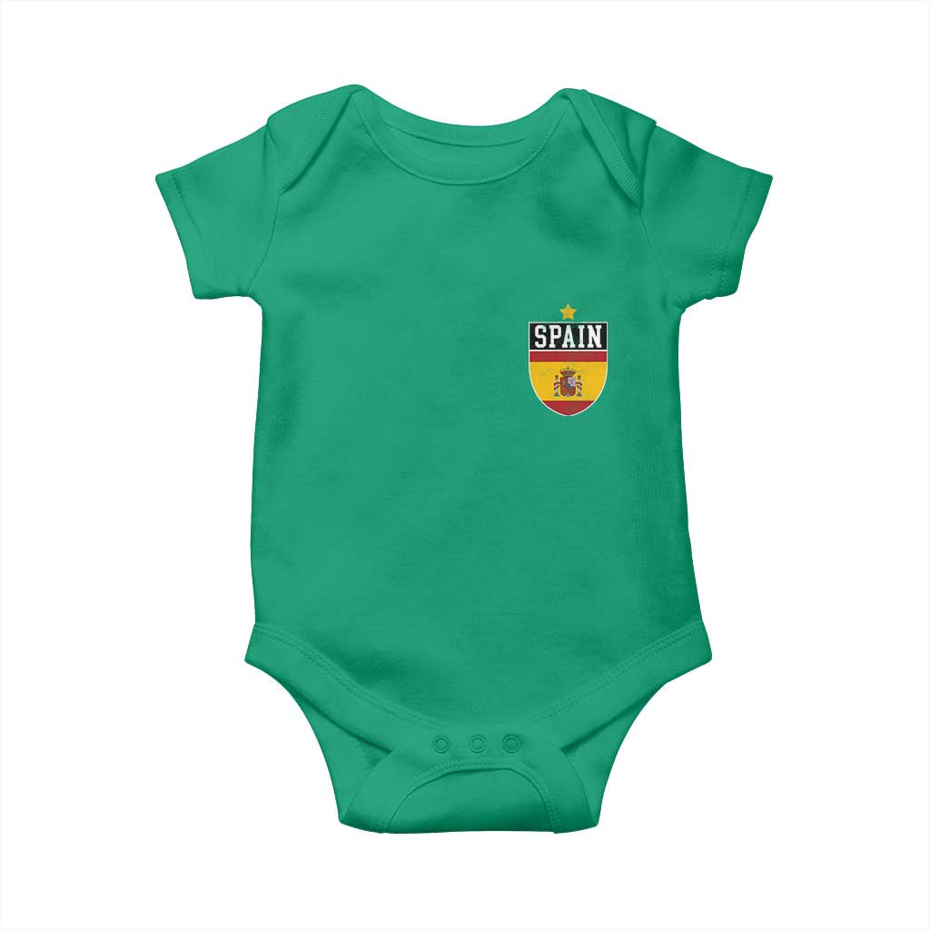 Spain 1st Star Espana Football Crest Baby Onesie