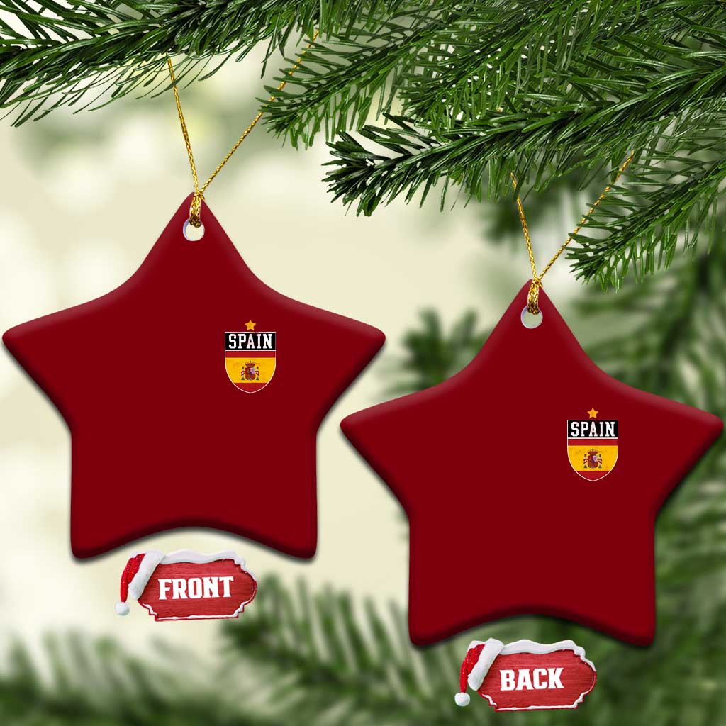 Spain 1st Star Espana Football Crest Ceramic Ornament