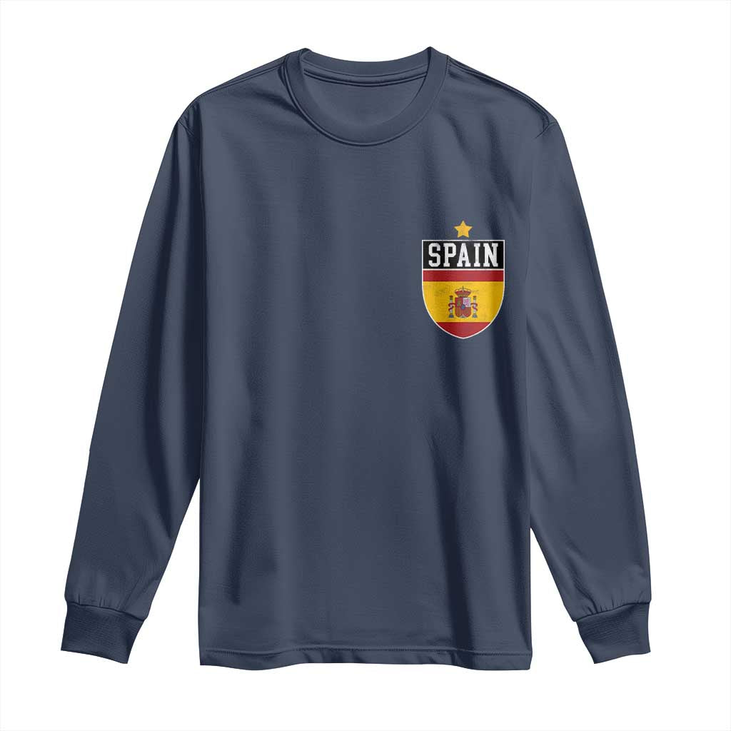 Spain 1st Star Espana Football Crest Long Sleeve Shirt