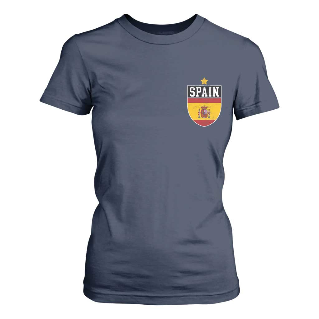 Spain 1st Star Espana Football Crest T Shirt For Women
