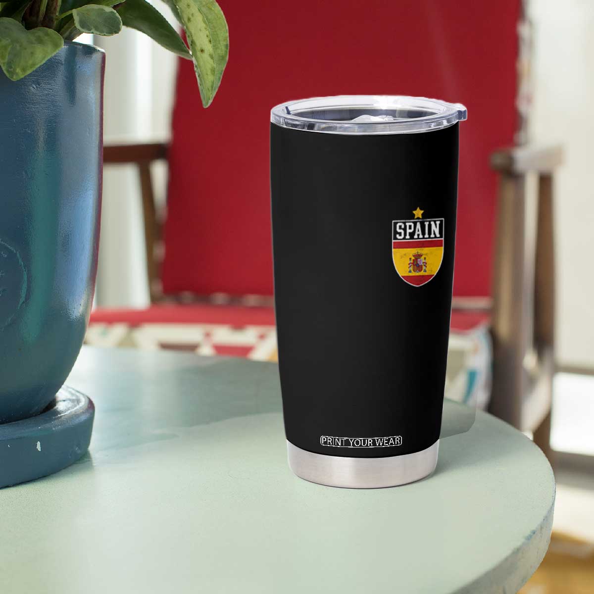 Spain 1st Star Espana Football Crest Tumbler Cup