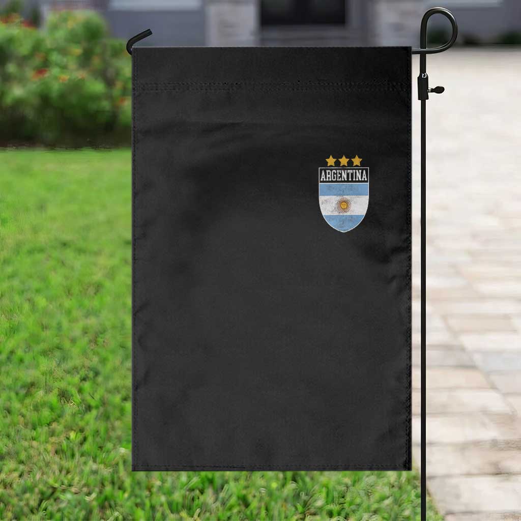 Argentina 3rd Star Vintage Argentine Football Crest Garden Flag