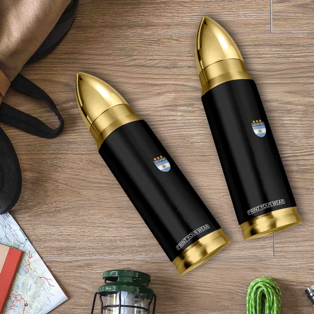 Argentina 3rd Star Vintage Argentine Football Crest Bullet Tumbler