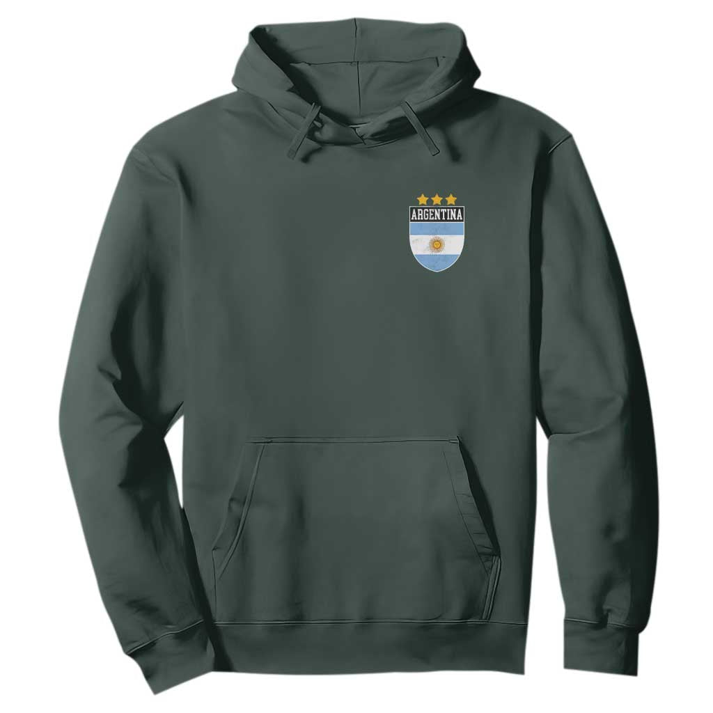 Argentina 3rd Star Vintage Argentine Football Crest Hoodie