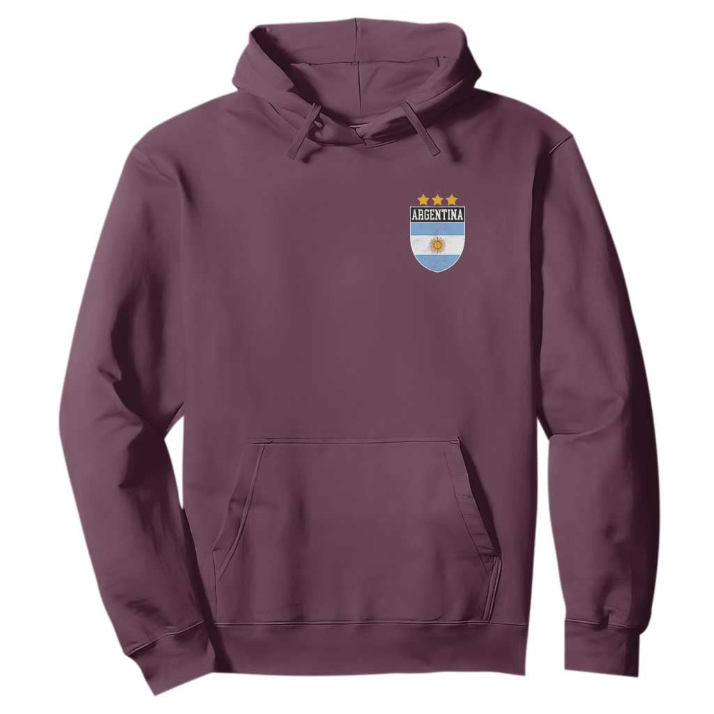 Argentina 3rd Star Vintage Argentine Football Crest Hoodie