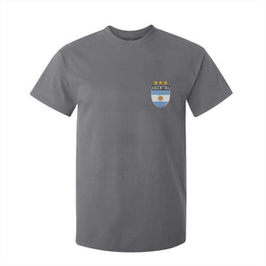 Argentina 3rd Star Vintage Argentine Football Crest T Shirt For Kid