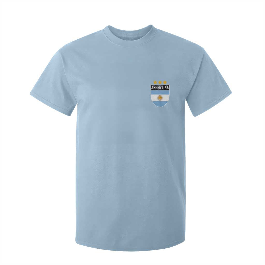 Argentina 3rd Star Vintage Argentine Football Crest T Shirt For Kid