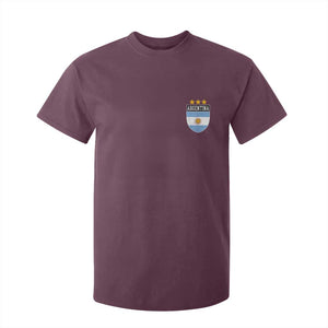 Argentina 3rd Star Vintage Argentine Football Crest T Shirt For Kid