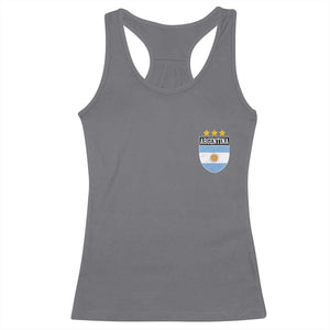 Argentina 3rd Star Vintage Argentine Football Crest Racerback Tank Top