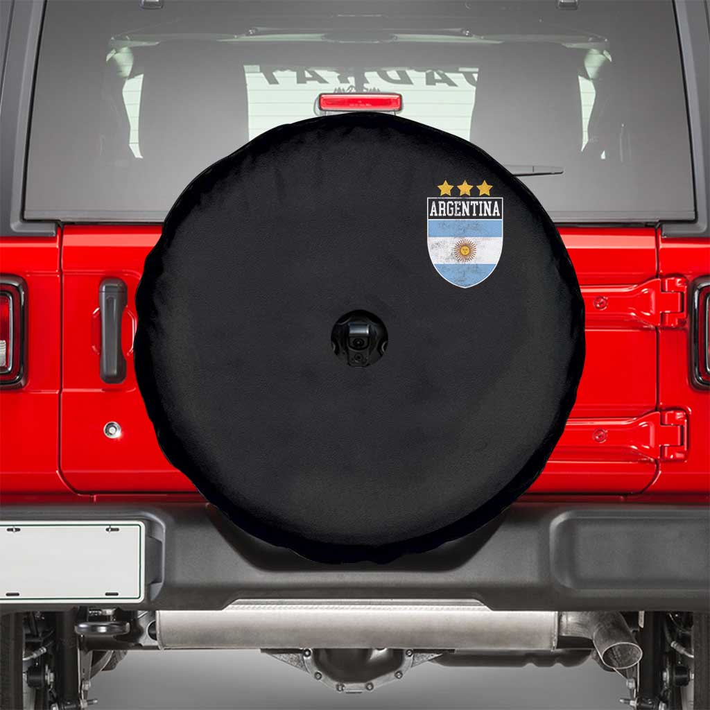 Argentina 3rd Star Vintage Argentine Football Crest Spare Tire Cover