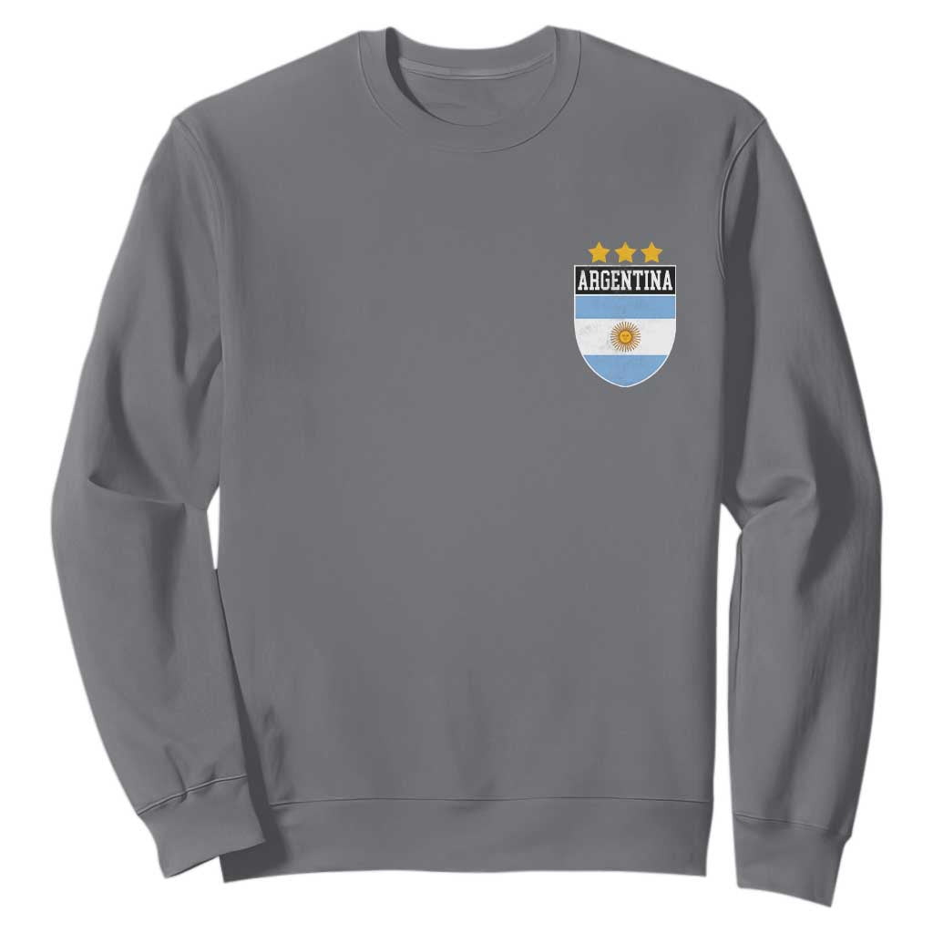 Argentina 3rd Star Vintage Argentine Football Crest Sweatshirt
