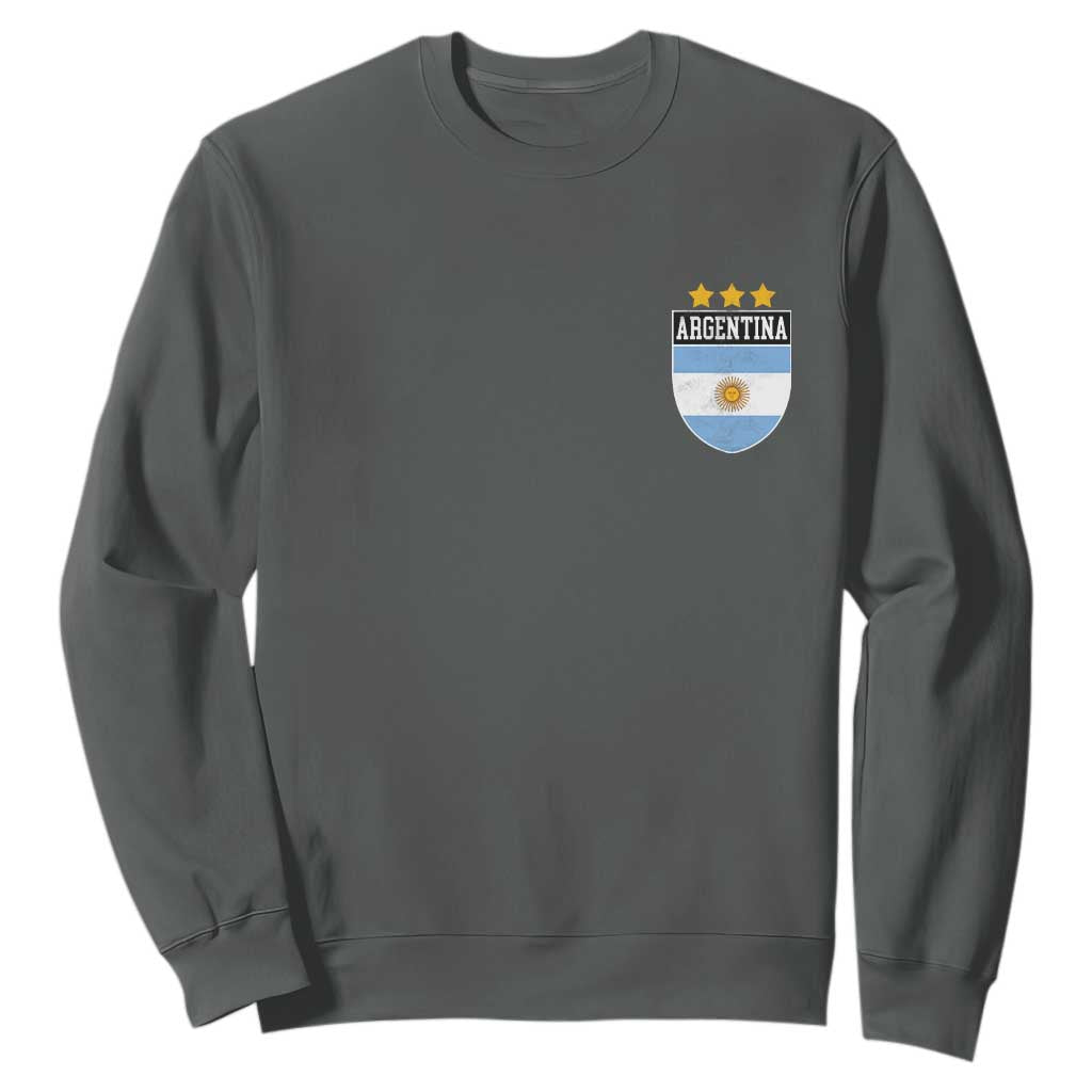 Argentina 3rd Star Vintage Argentine Football Crest Sweatshirt