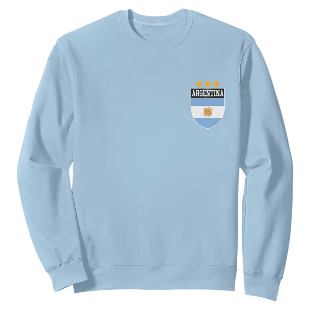 Argentina 3rd Star Vintage Argentine Football Crest Sweatshirt