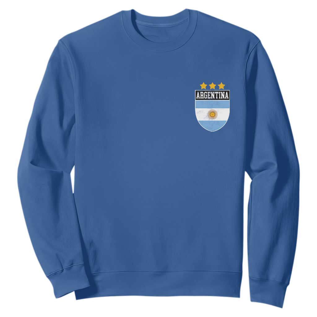 Argentina 3rd Star Vintage Argentine Football Crest Sweatshirt