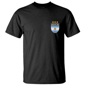 Argentina 3rd Star Vintage Argentine Football Crest T Shirt