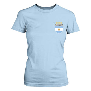 Argentina 3rd Star Vintage Argentine Football Crest T Shirt For Women