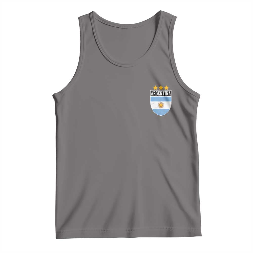 Argentina 3rd Star Vintage Argentine Football Crest Tank Top