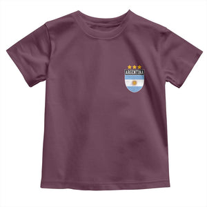 Argentina 3rd Star Vintage Argentine Football Crest Toddler T Shirt