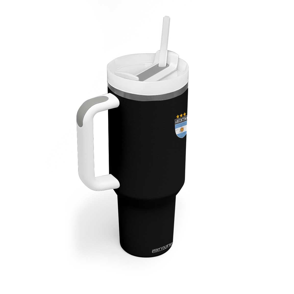 Argentina 3rd Star Vintage Argentine Football Crest Tumbler With Handle