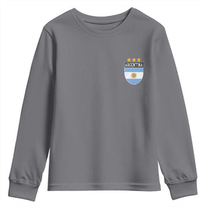 Argentina 3rd Star Vintage Argentine Football Crest Youth Sweatshirt
