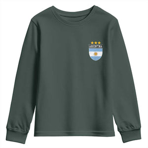 Argentina 3rd Star Vintage Argentine Football Crest Youth Sweatshirt