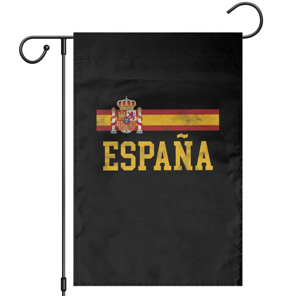 Espana Pride Vintage Spain Coat of Arms Patriotic Spainish Flag Garden Flag TS11 Black Print Your Wear