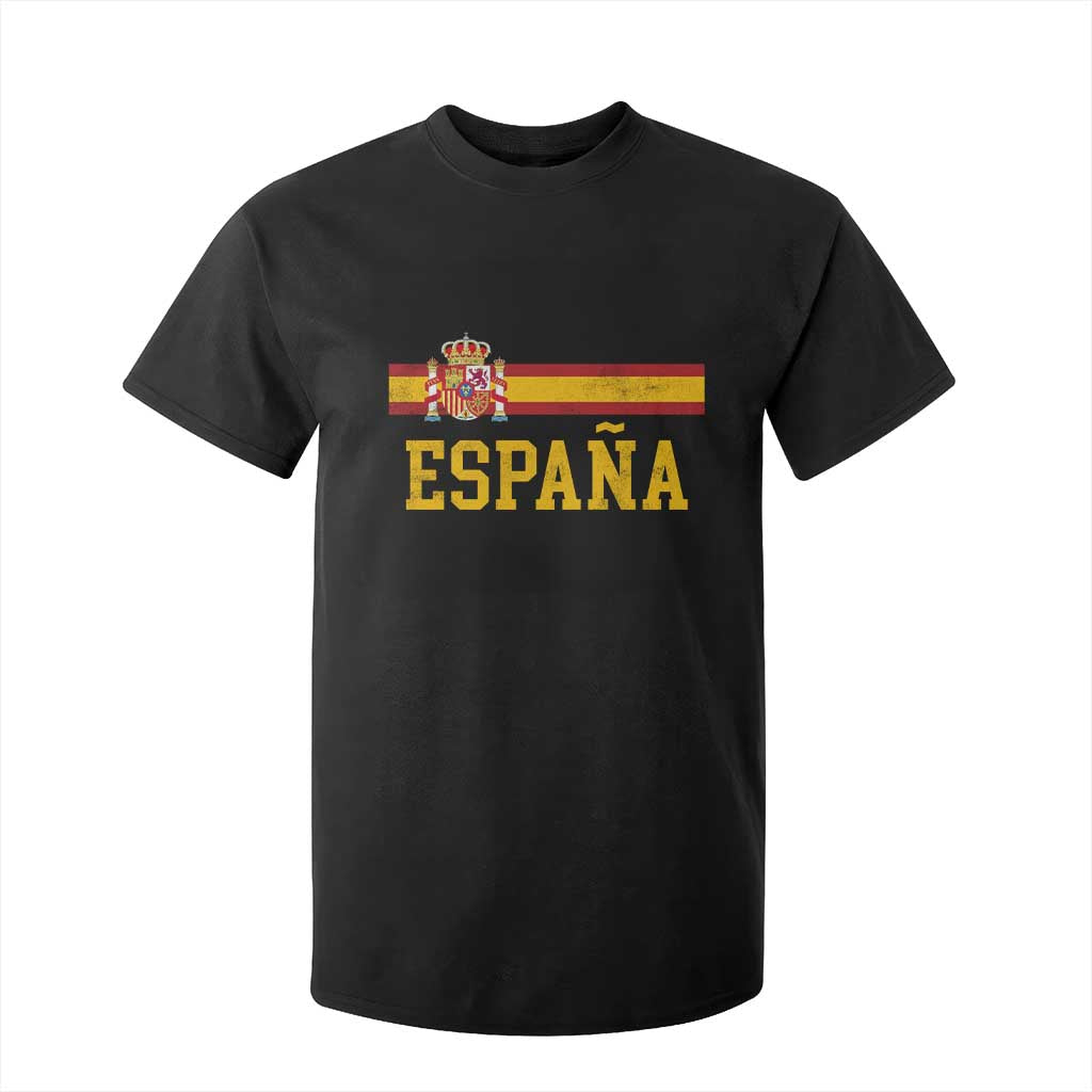 Espana Pride Vintage Spain Coat of Arms Patriotic Spainish Flag T Shirt For Kid