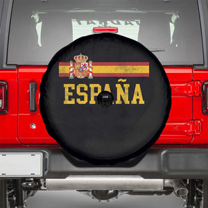 Espana Pride Vintage Spain Coat of Arms Patriotic Spainish Flag Spare Tire Cover