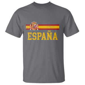 Espana Pride Vintage Spain Coat of Arms Patriotic Spainish Flag T Shirt