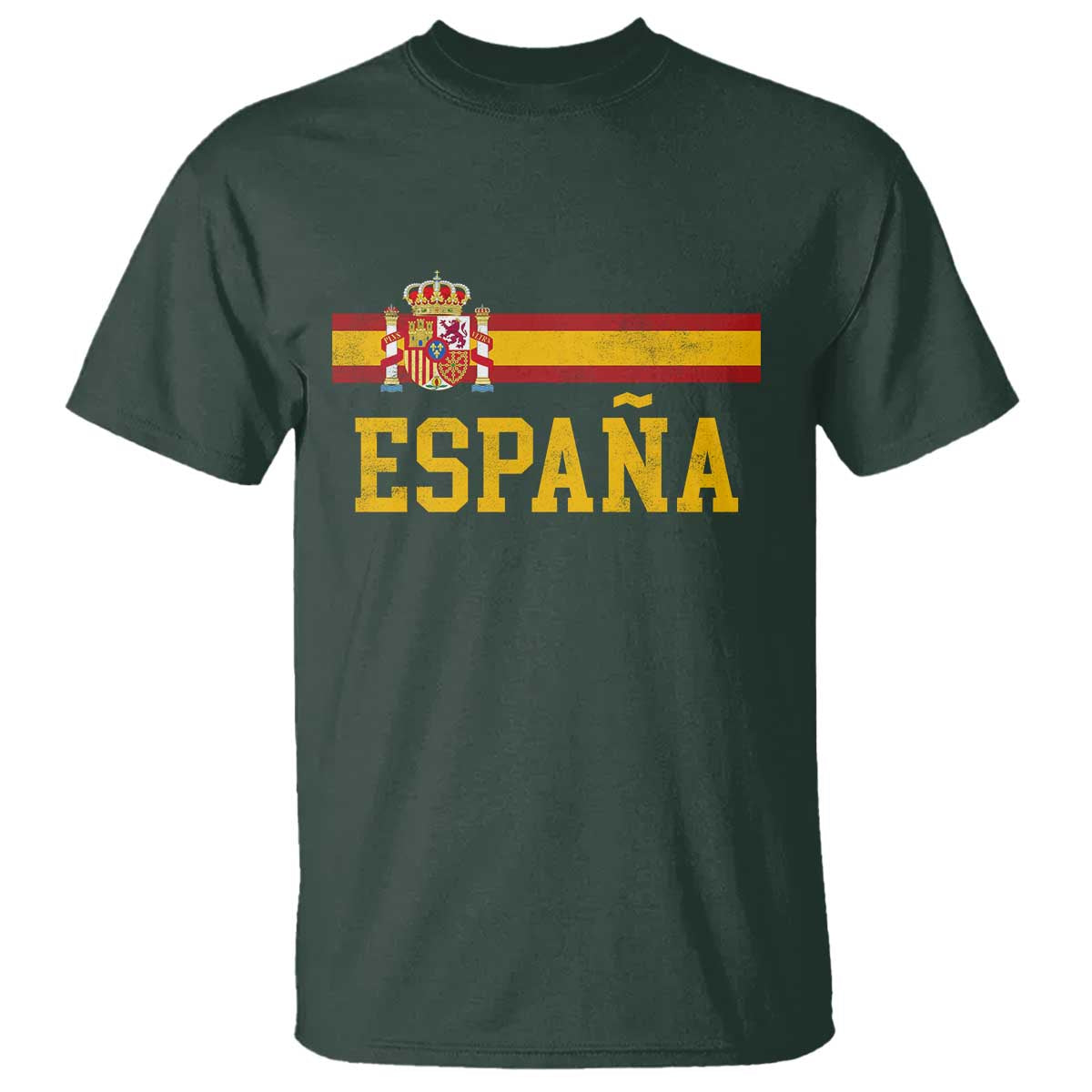 Espana Pride Vintage Spain Coat of Arms Patriotic Spainish Flag T Shirt