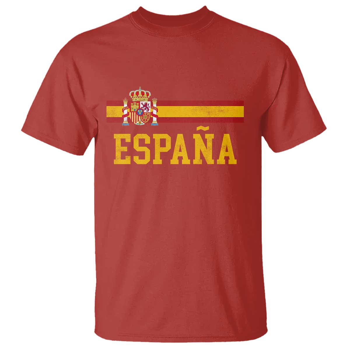 Espana Pride Vintage Spain Coat of Arms Patriotic Spainish Flag T Shirt
