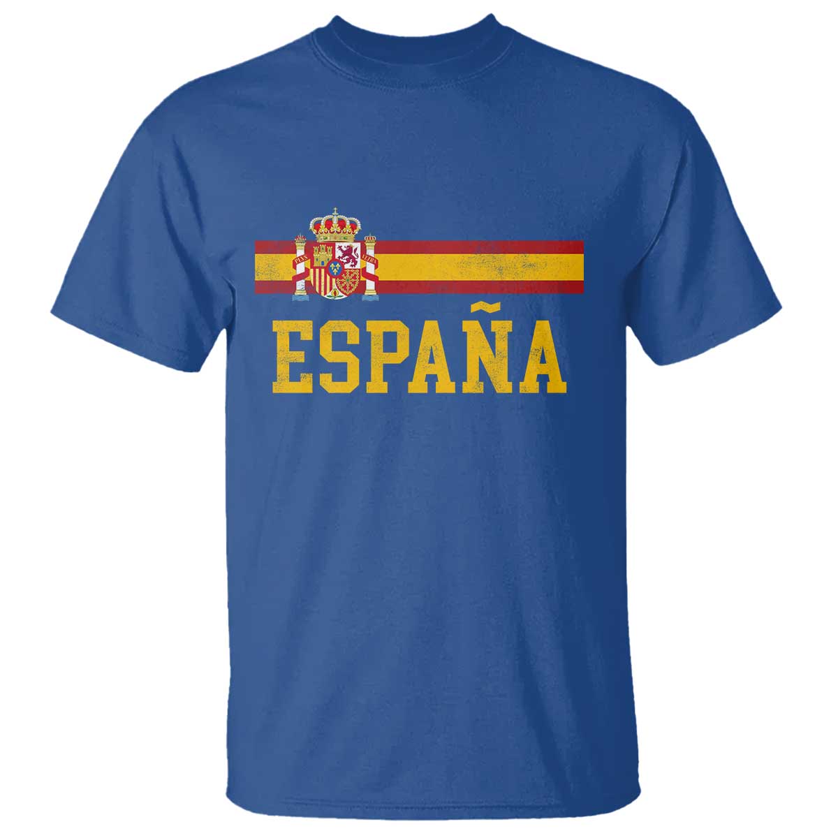Espana Pride Vintage Spain Coat of Arms Patriotic Spainish Flag T Shirt