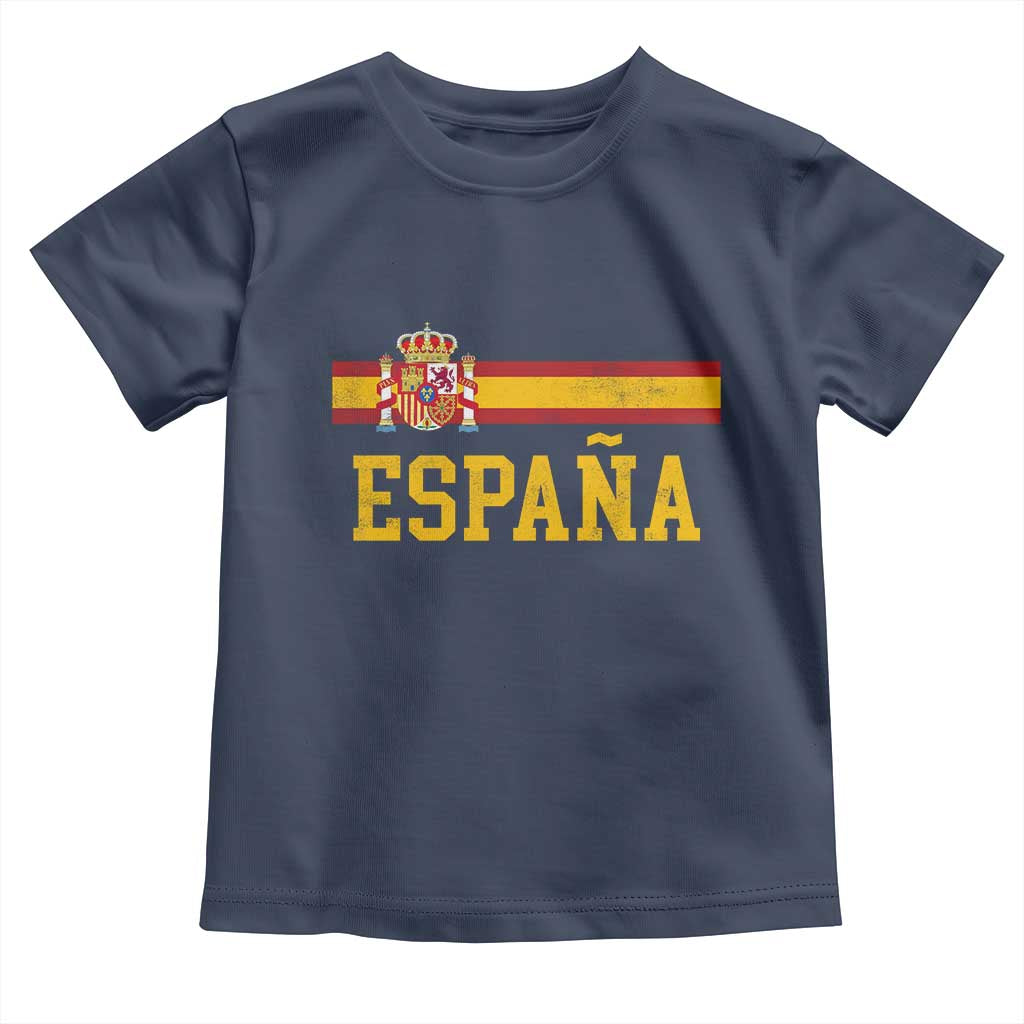 Espana Pride Vintage Spain Coat of Arms Patriotic Spainish Flag Toddler T Shirt