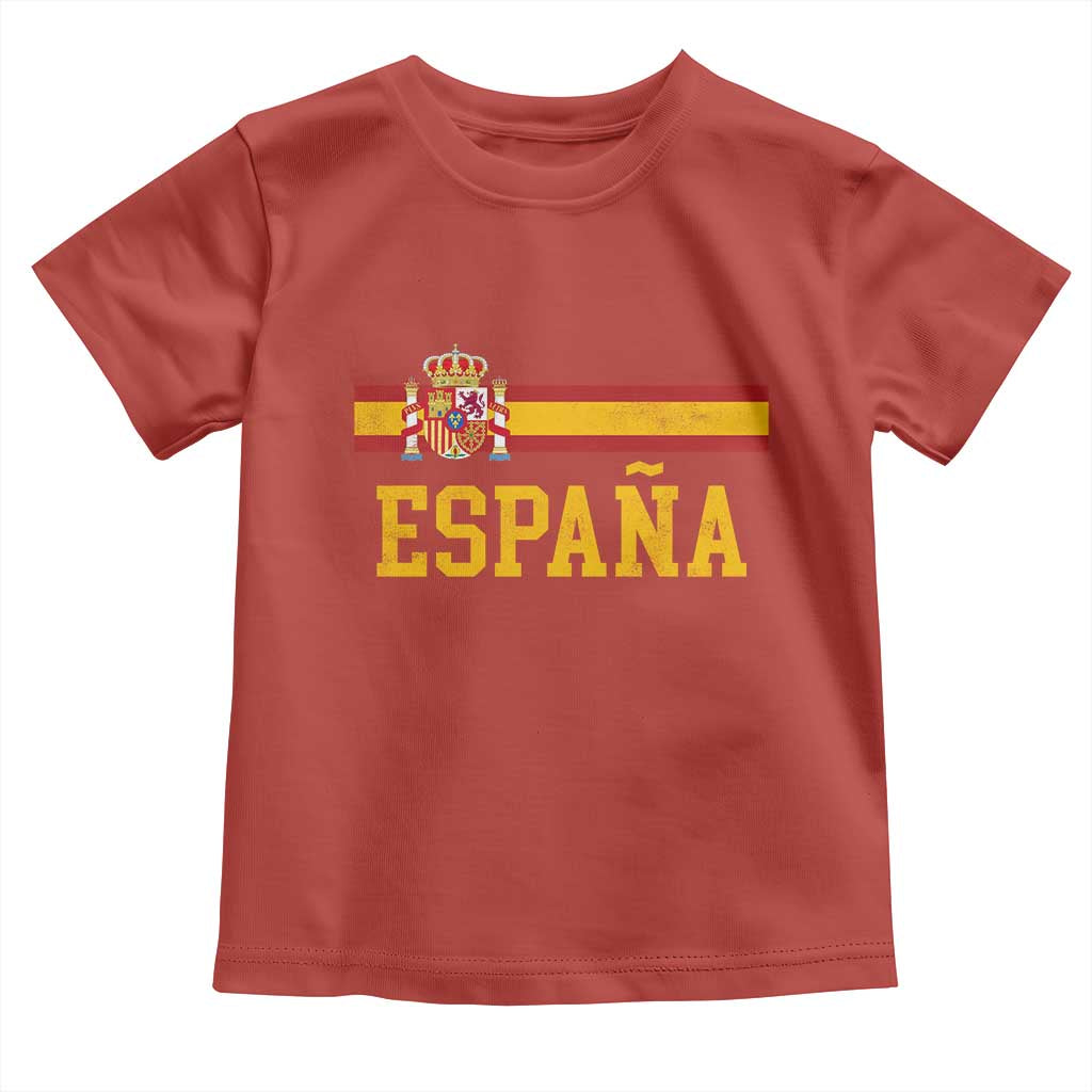 Espana Pride Vintage Spain Coat of Arms Patriotic Spainish Flag Toddler T Shirt