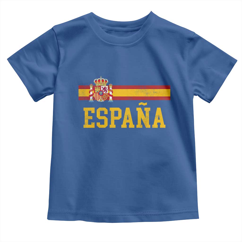 Espana Pride Vintage Spain Coat of Arms Patriotic Spainish Flag Toddler T Shirt