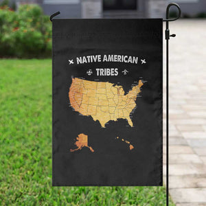 Native American Tribes Garden Flag Vintage Native American Map US History TS11 Print Your Wear