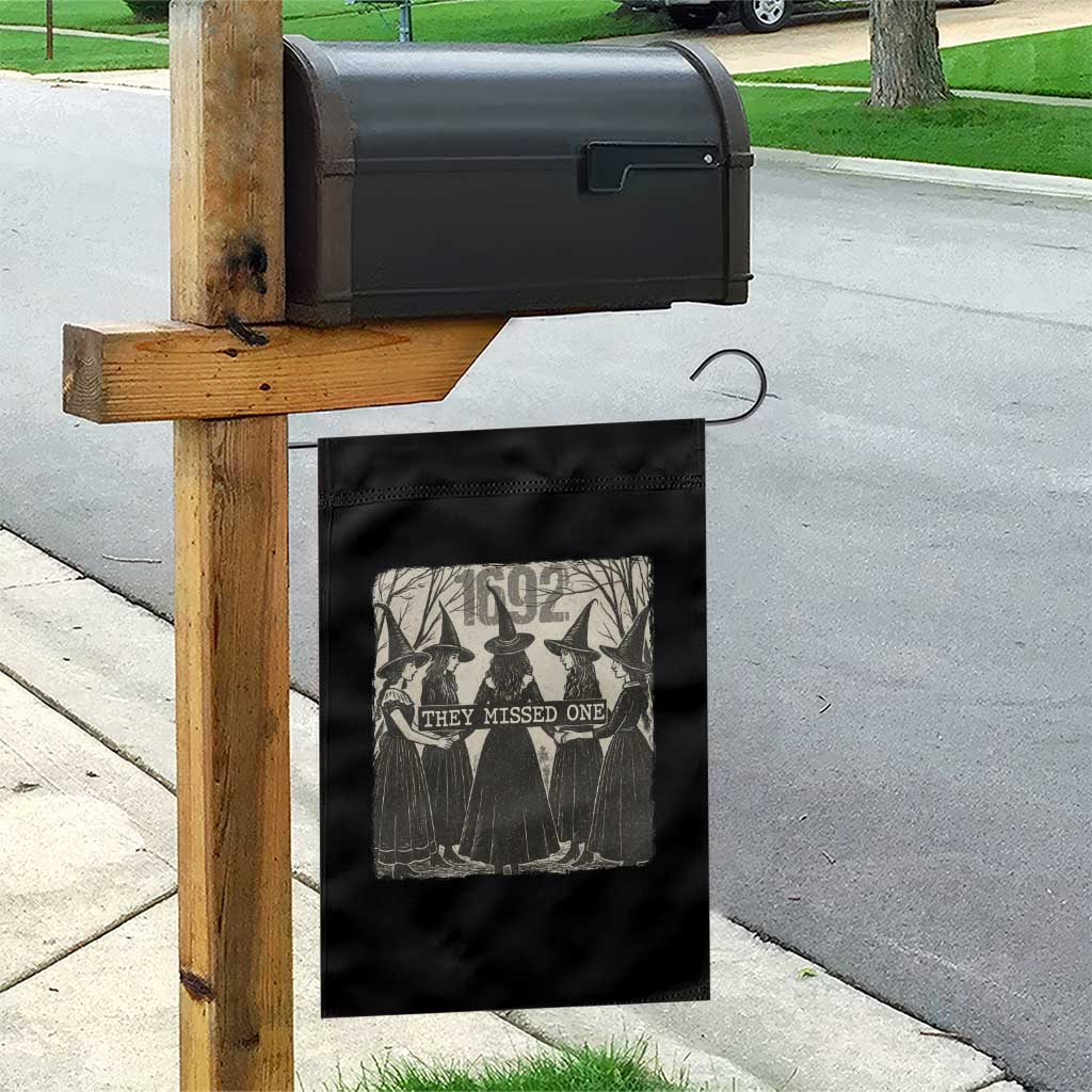 1692 They Missed One Garden Flag Halloween Feminist Witch Trials TS11 Print Your Wear