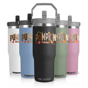 Pumpkin Season Flip Straw Tumbler Fall Autumn Harvest Season Thanksgiving TS11 Print Your Wear