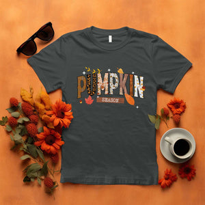 Pumpkin Season T Shirt Fall Autumn Harvest Season Thanksgiving TS11 Dark Heather Print Your Wear