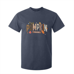 Pumpkin Season T Shirt For Kid Fall Autumn Harvest Season Thanksgiving TS11 Navy Print Your Wear