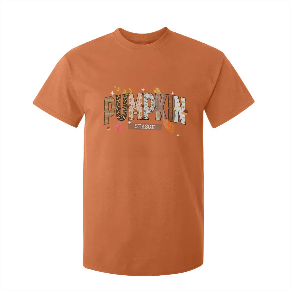 Pumpkin Season T Shirt For Kid Fall Autumn Harvest Season Thanksgiving TS11 Orange Print Your Wear