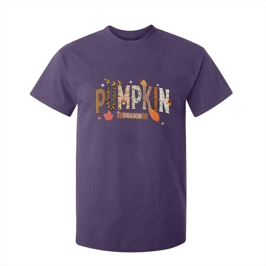 Pumpkin Season T Shirt For Kid Fall Autumn Harvest Season Thanksgiving TS11 Purple Print Your Wear